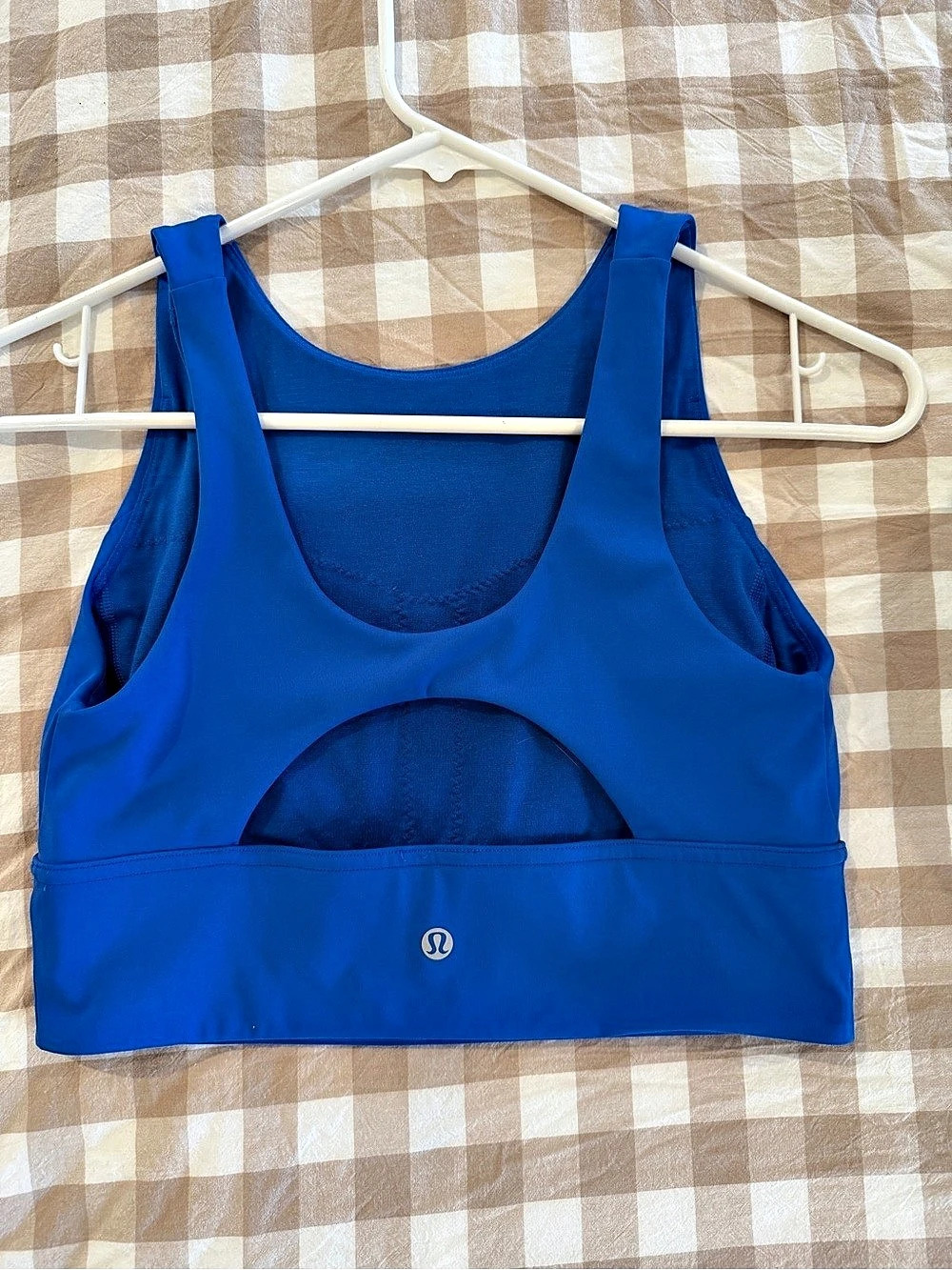 lululemon Key to Balance Tank Blue Sports Bra Size 8